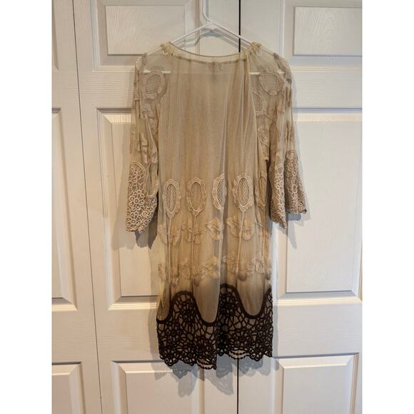 Lilly Mason Boho Cottagecore Ombré Lace Peasant Dress- Medium - Picture 7 of 8